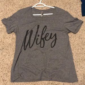 Grey Wifey Tee